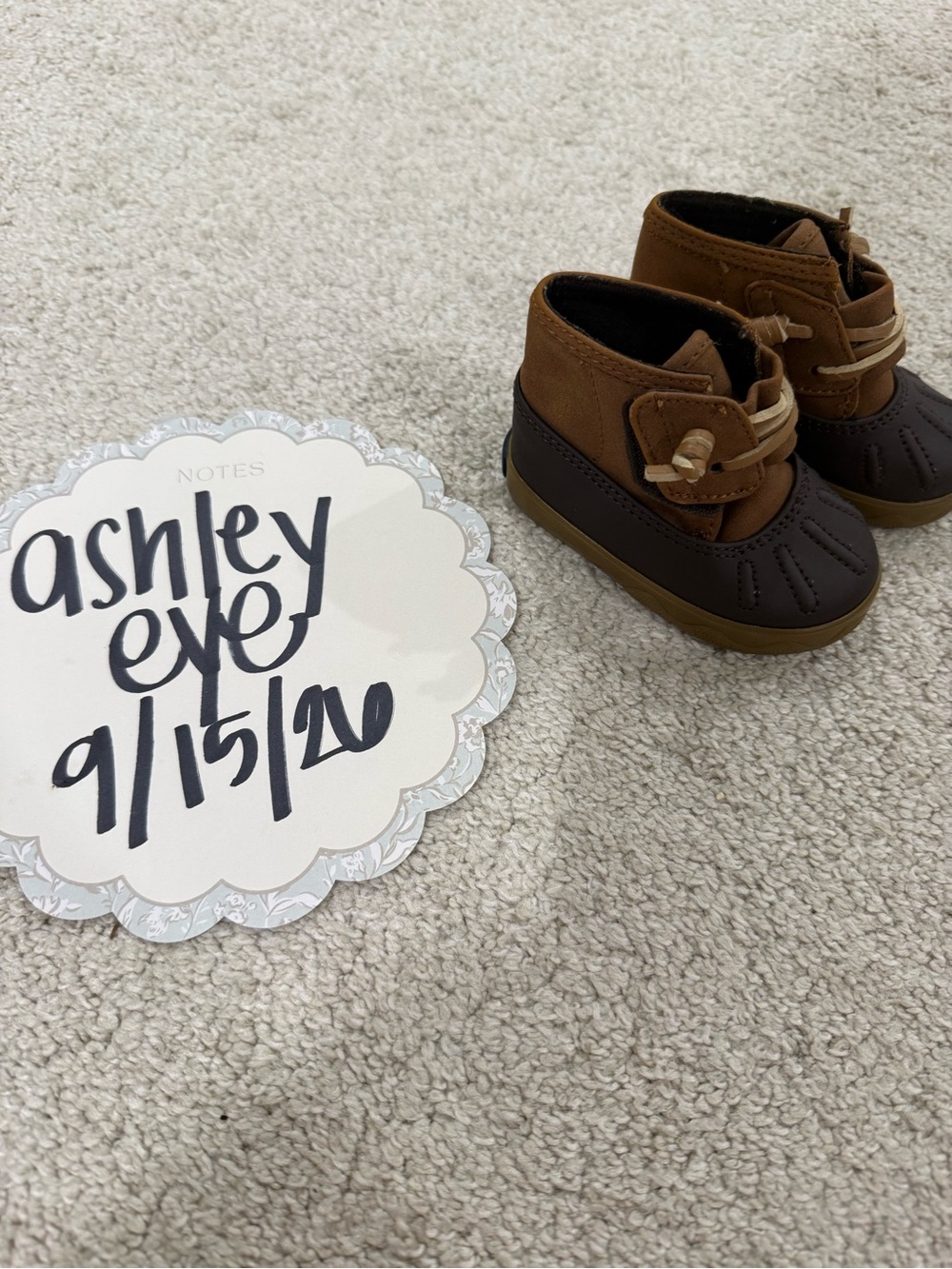 Sperry Kids Brown and Tan Waterproof Duck Boots